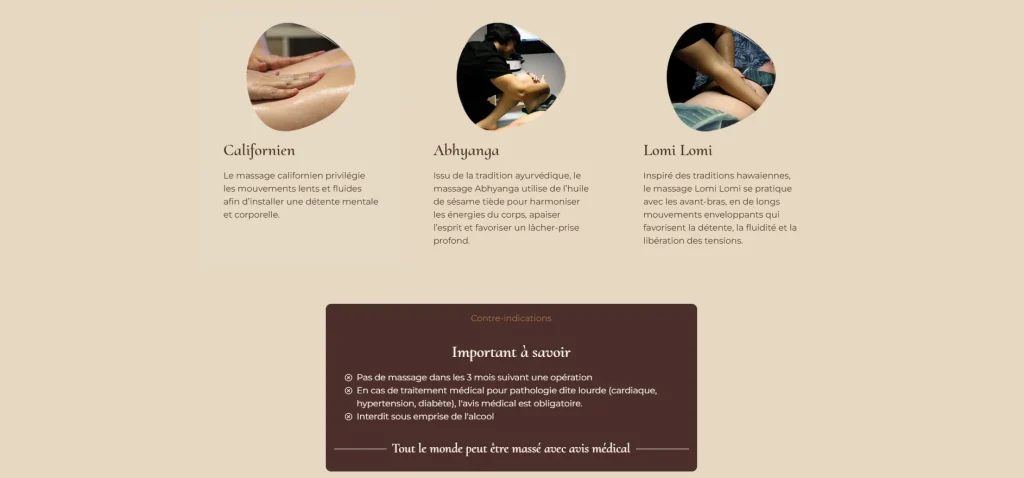 un site internet professionnel pour votre salon de massage4