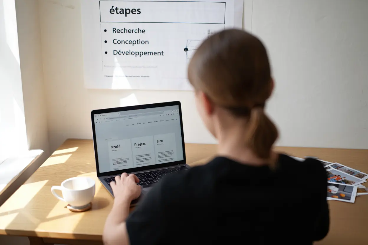 Étapes de création d'un portfolio professionnel en ligne