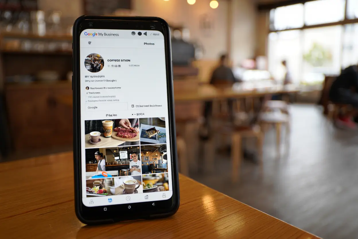 Portfolio de photos et vidéo de présentation pour fiche Google