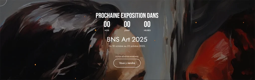 site pour artiste peintre