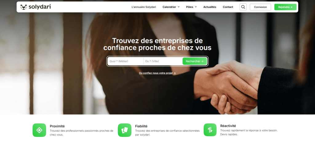 Moteur de recherche de l'annuaire